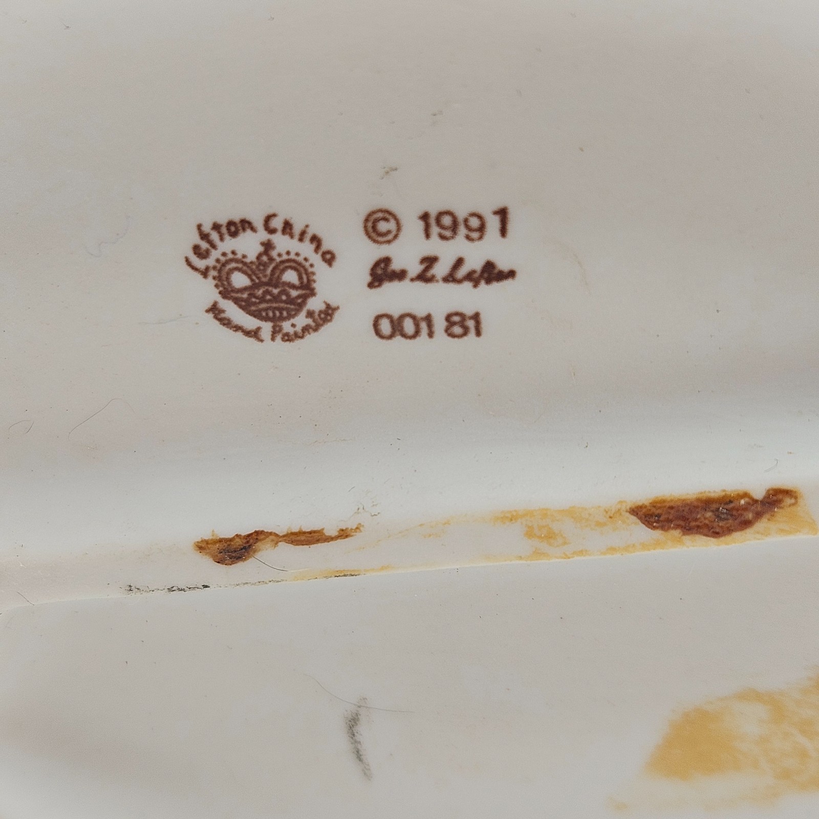 Vintage Lefton China Miss Priss Kitten Basket Planter 1991 Geo Z Lefton 00181