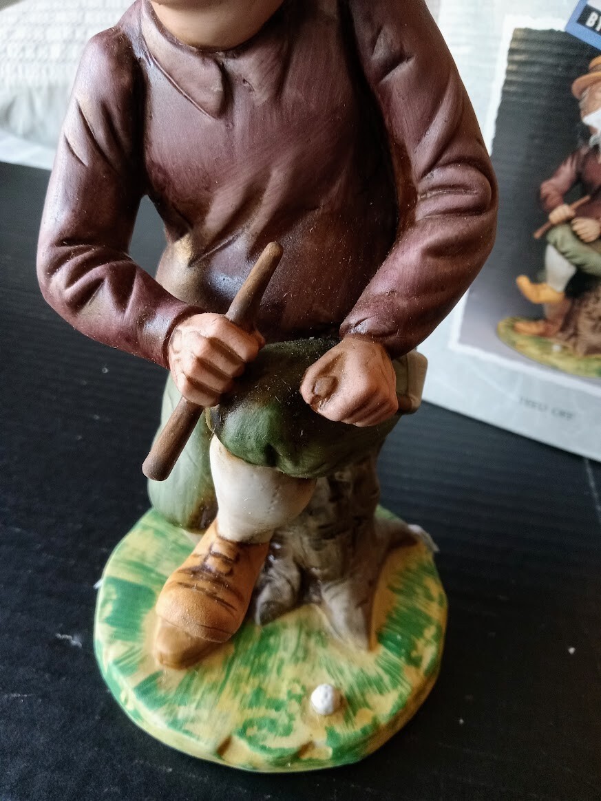 Vintage House of Lloyd Teed Off Angry Golfer Porcelain Figurine w/ Original Box