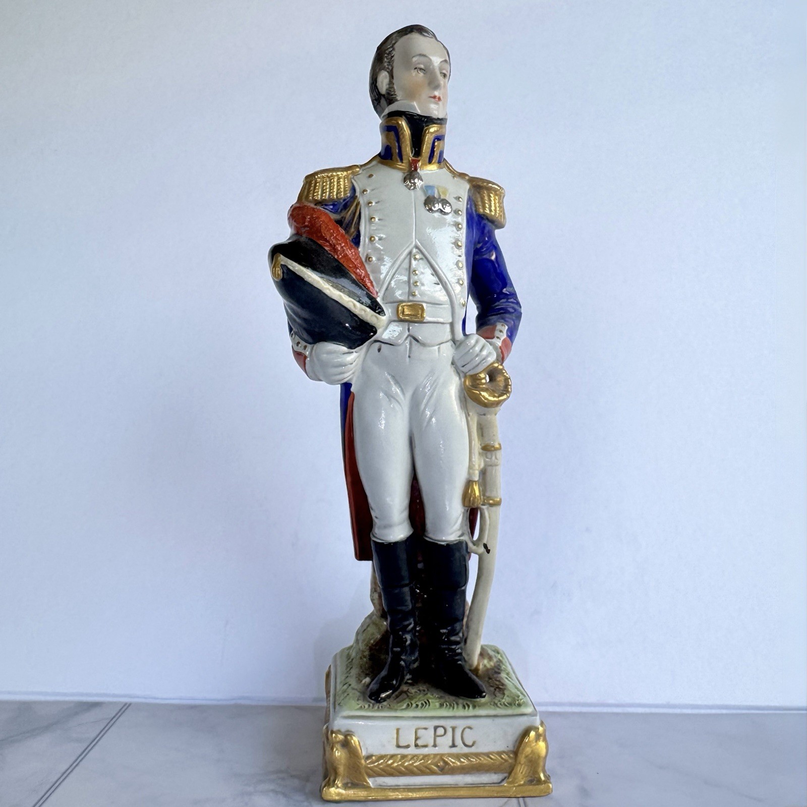 Vintage Scheibe-Alsbach Porcelain Figurine General Lepic Napoleonic Officer