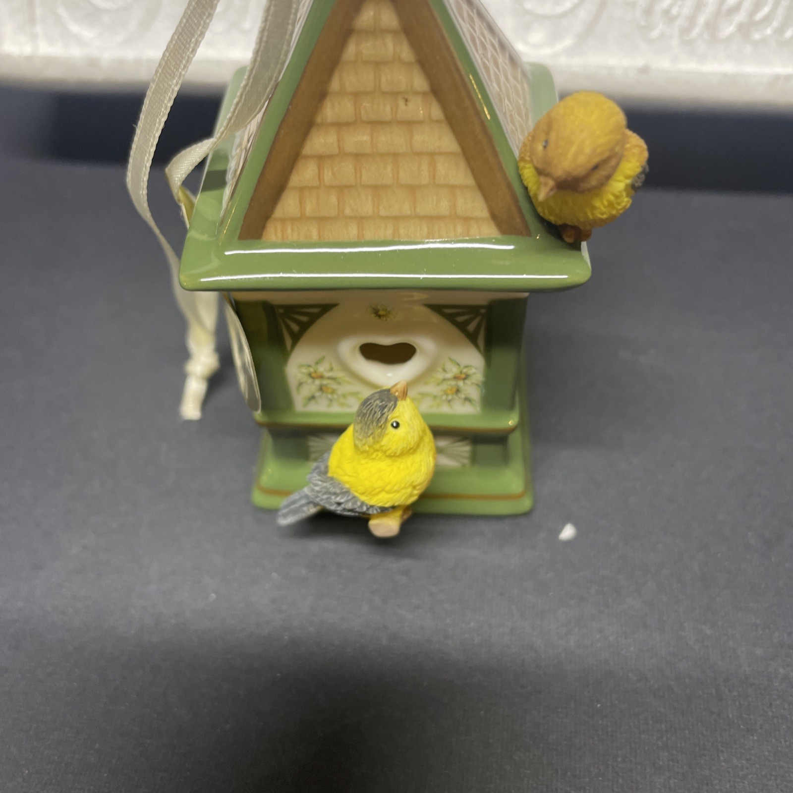 Heirloom Porcelain 2000 Bradford Edition Bird Houses Blue Pink Green