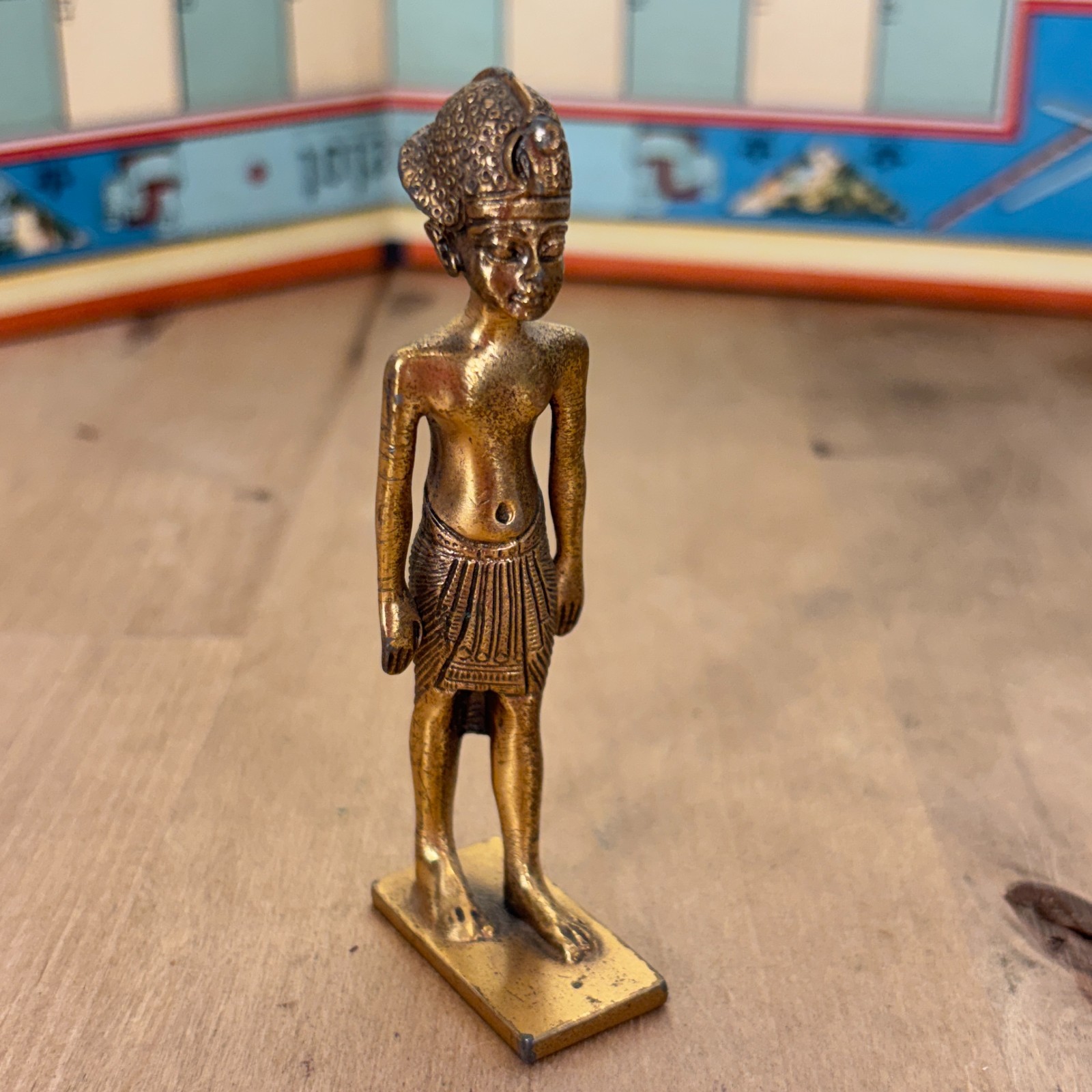 Vintage 1989 MMA Metropolitan Museum of Art Egyptian Figurine Pharaoh, 3.5″