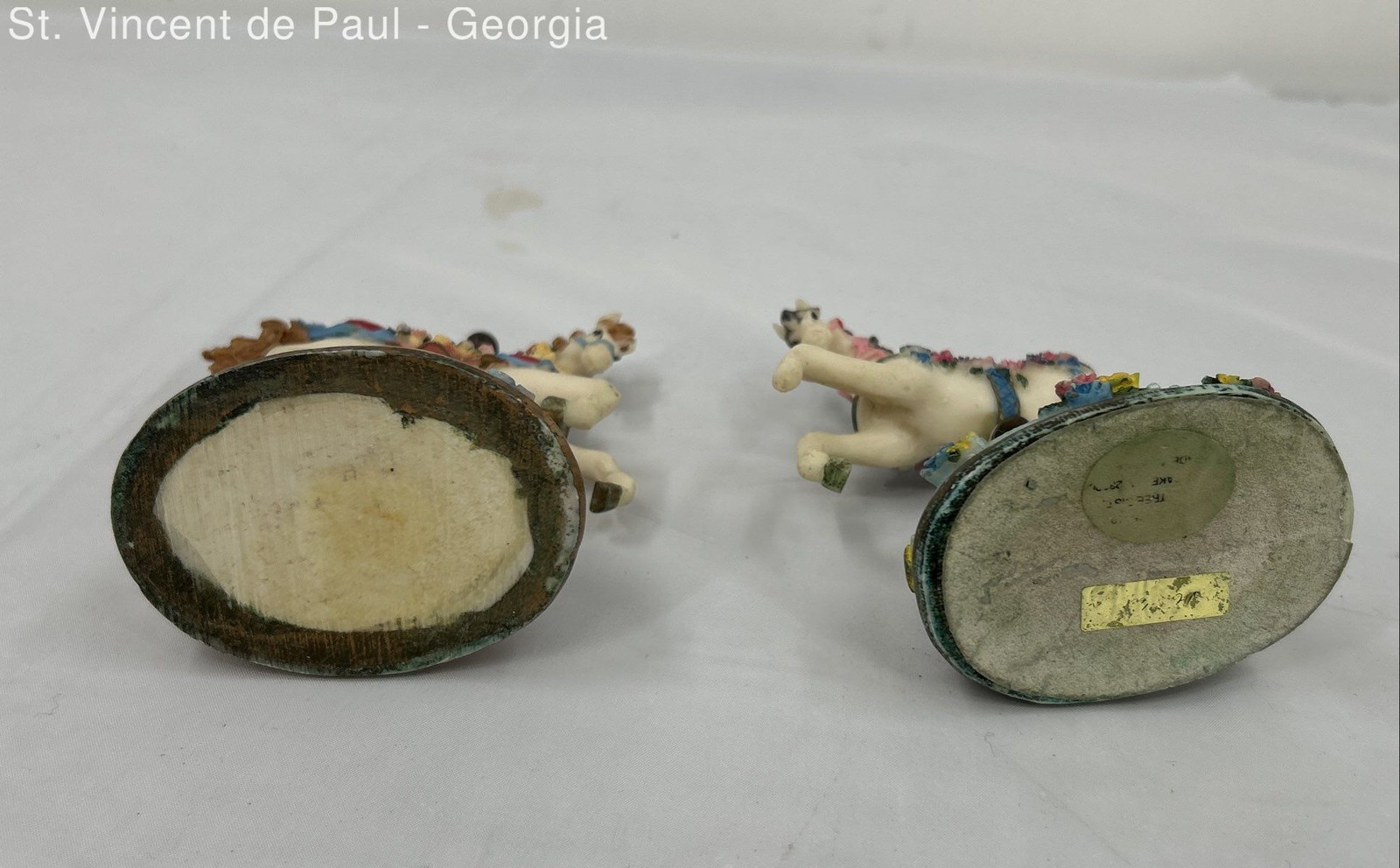 Lot of 2 Vintage County Fair Collection Yesterday Horse Heritage House Carousel