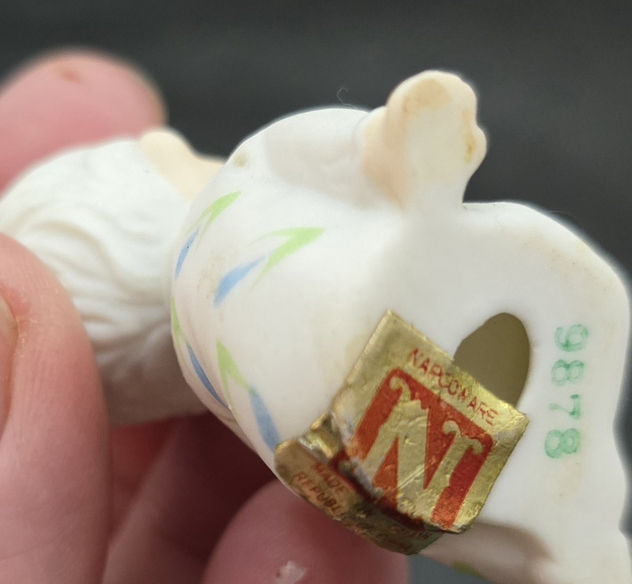 Napcoware NAPCO Flower Baby Vintage Bone China Miniature Figurine 9878