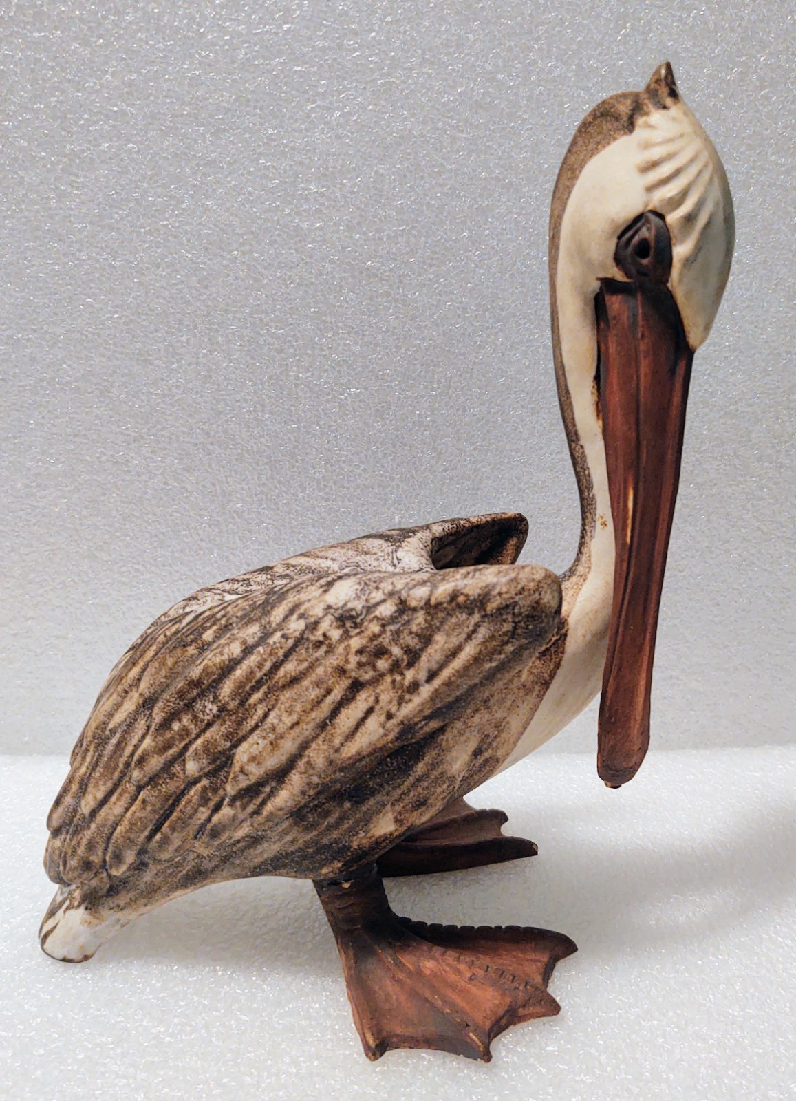 Vintage Signed Brian Arthur Pelican Sculpture Rare HTF