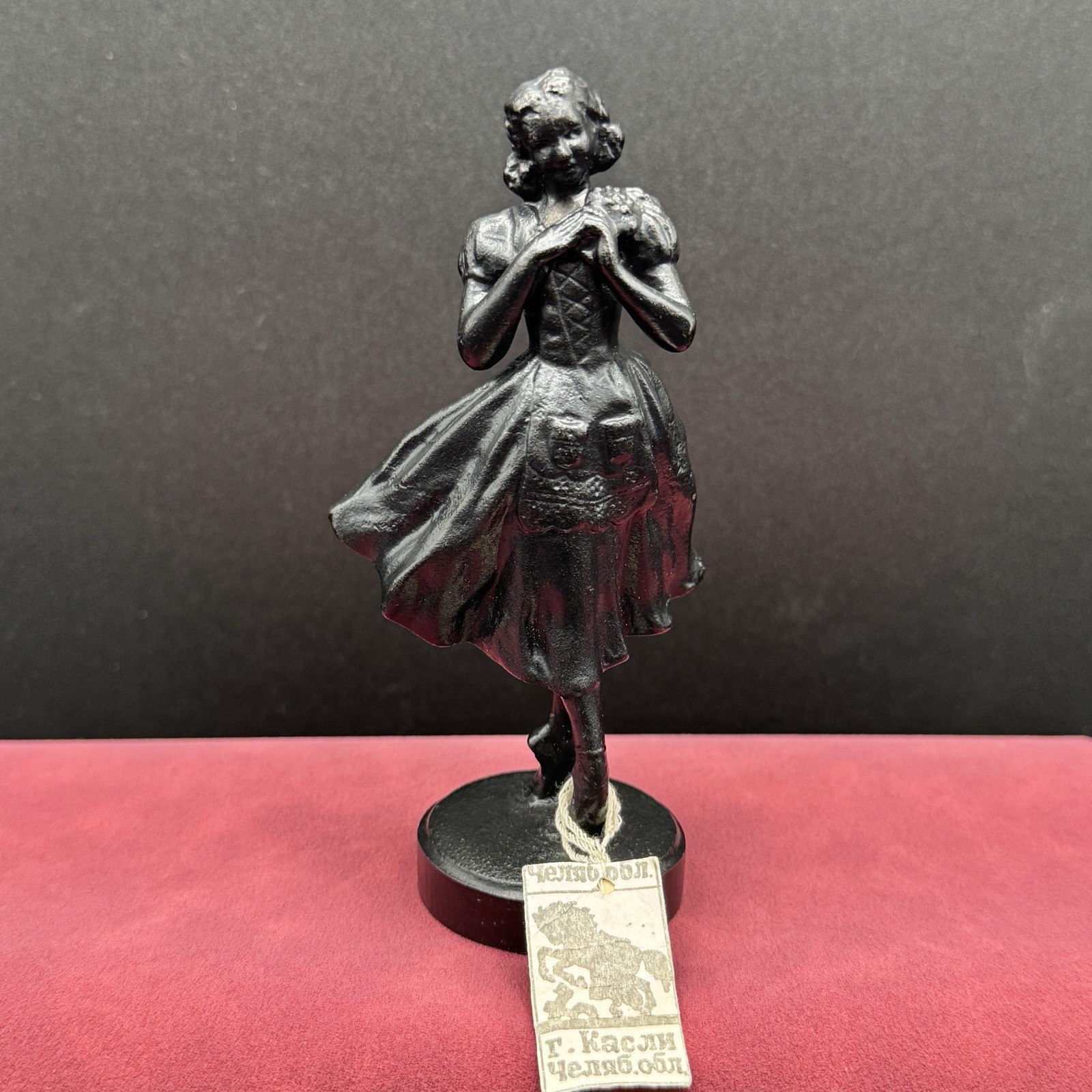 Rare Kasli Cast Iron Ballerina Figurine Sculpture Authentic Original USSR Russia