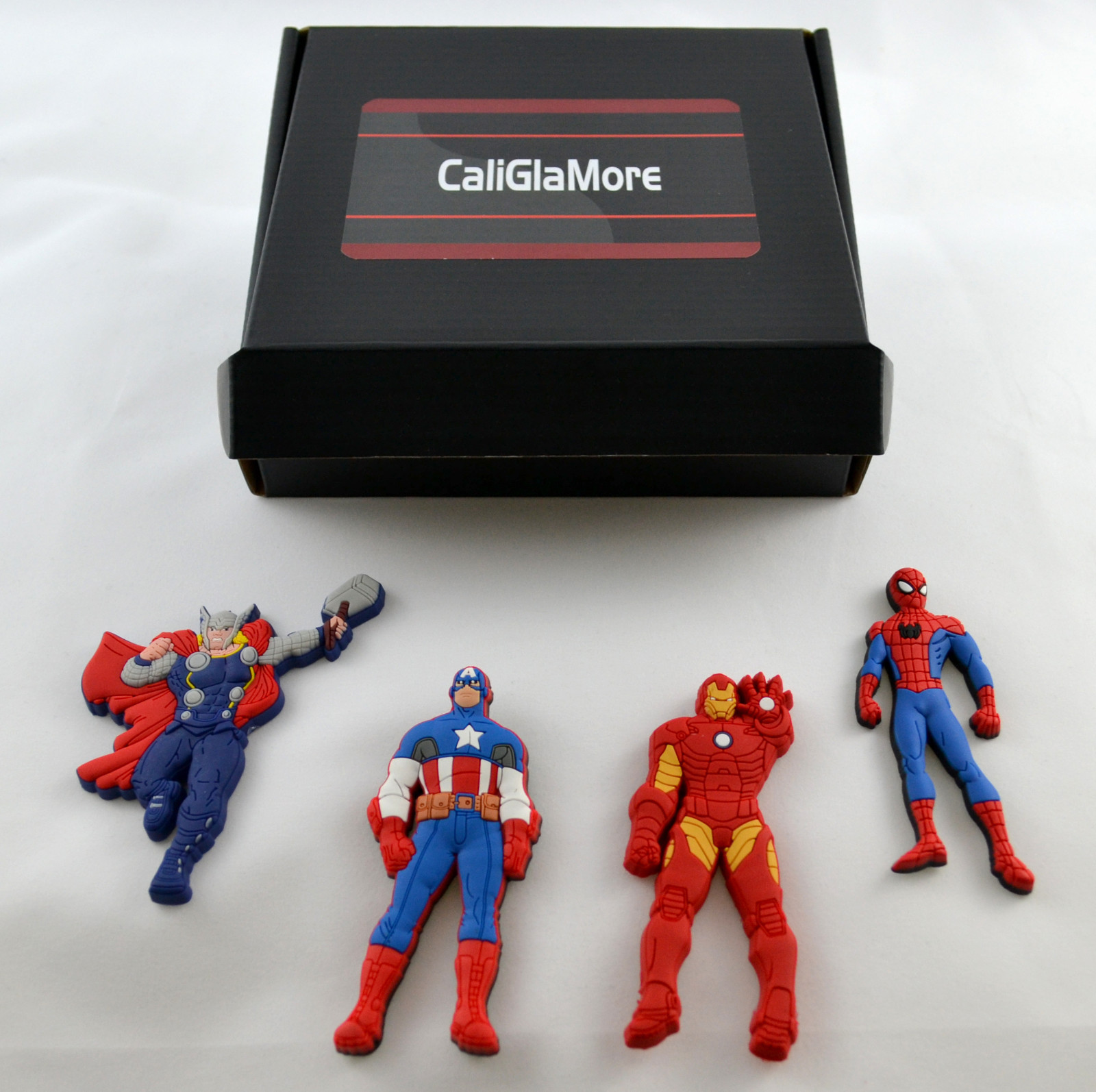 Marvel Superhero Authentic Refrigerator Soft PVC Magnet Collection Gift Box