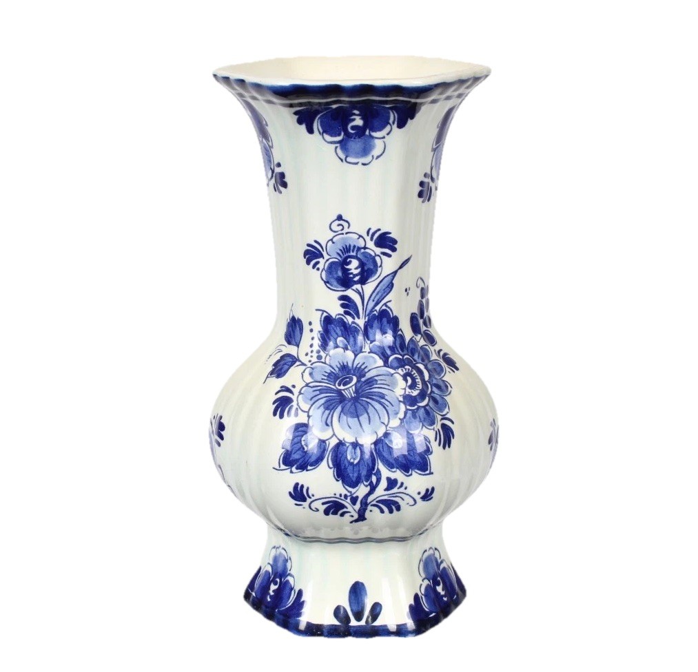 Delft Blue – Vintage Porcelain, Vase – Hand Painted, Holland Netherlands