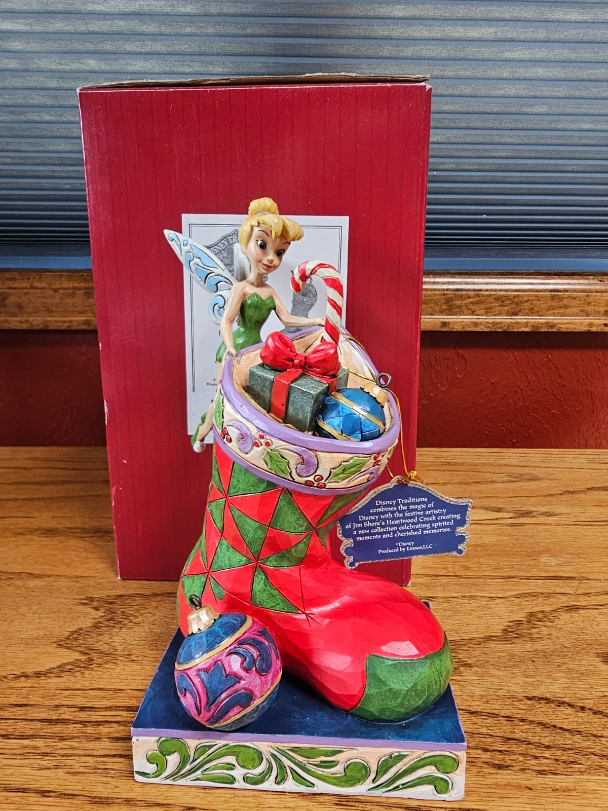 Jim Shore Disney Tinker Bell “Stocking Stuffer” Figurine, 4057941