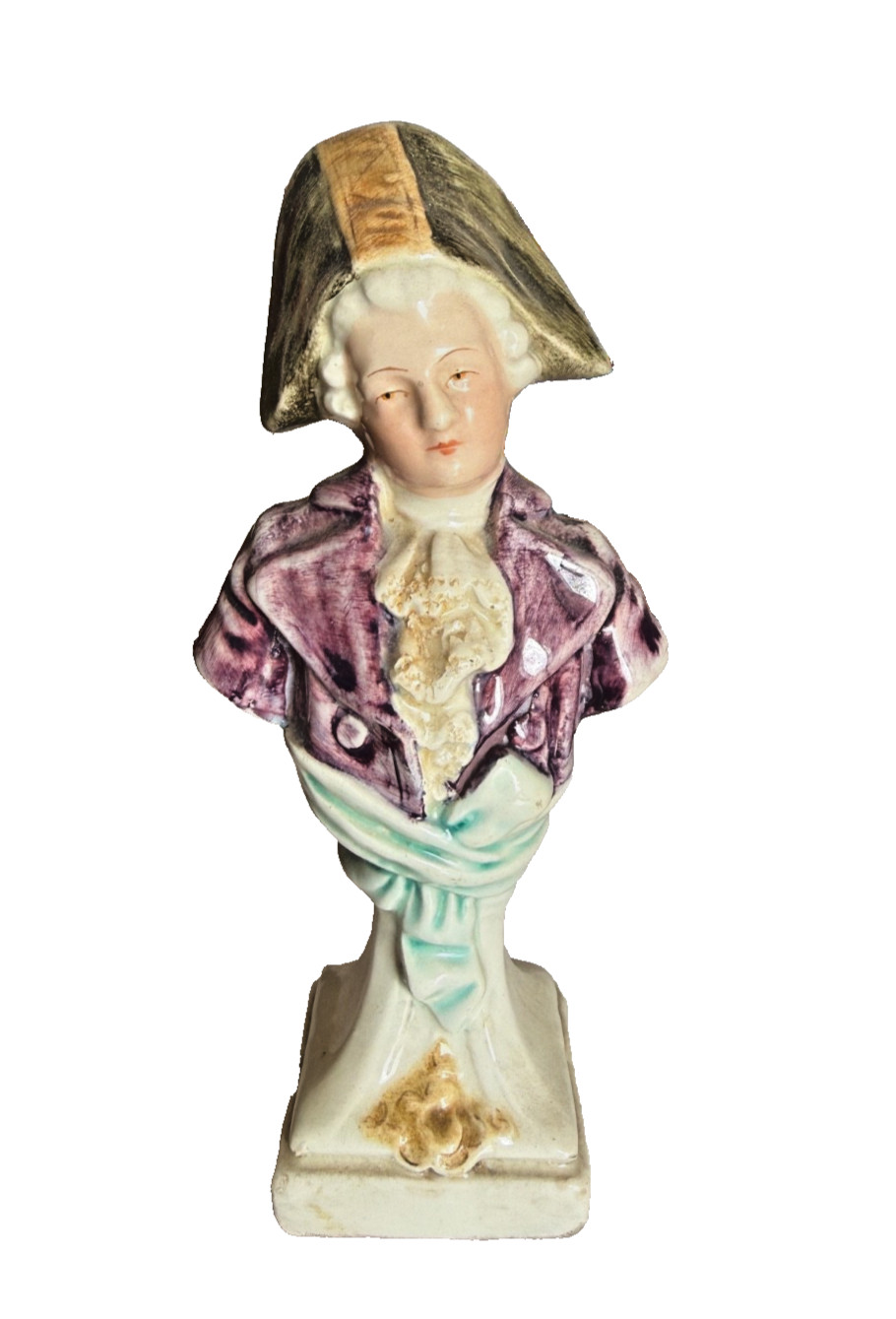 Antique Edme Samson Paris Hand Painted Napoleonic figurine bust portrait