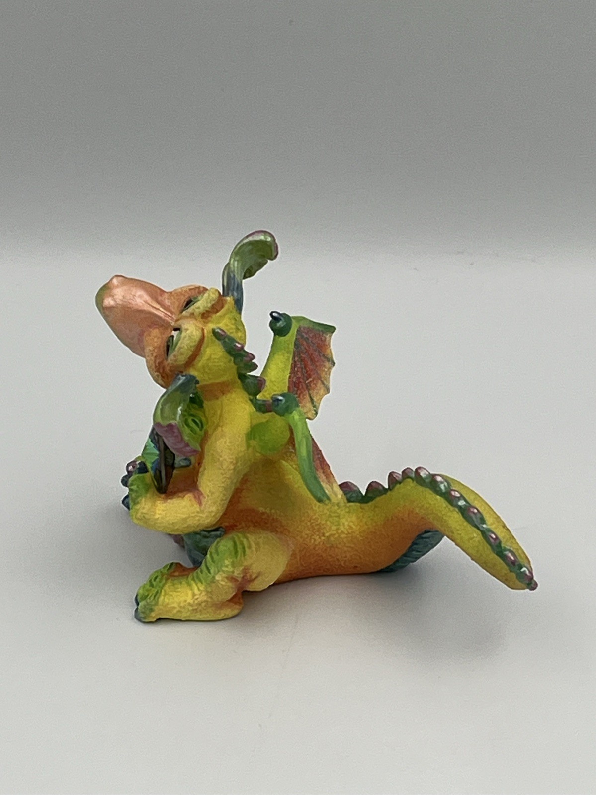 Mood Dragons HAPPY Franklin Mint Limited Edition Figurine w/ Swarovski Crystal