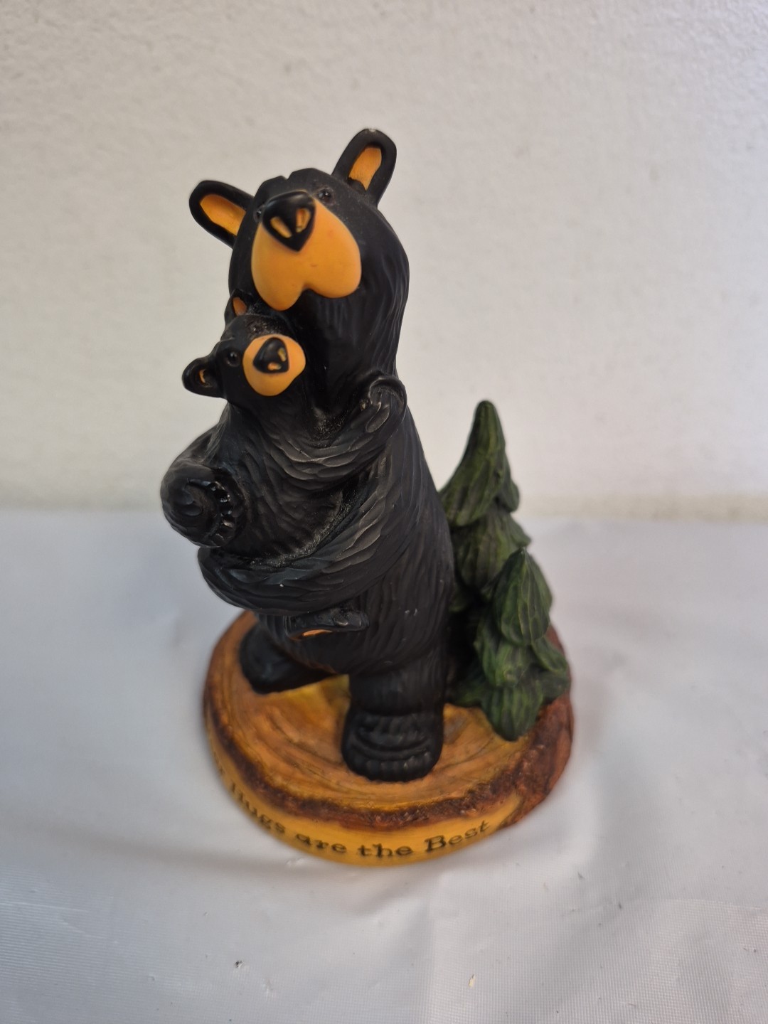 BEAR HUGS – Camping Forest JEFF FLEMING Bearfoots Figurine ARE THE BEST
