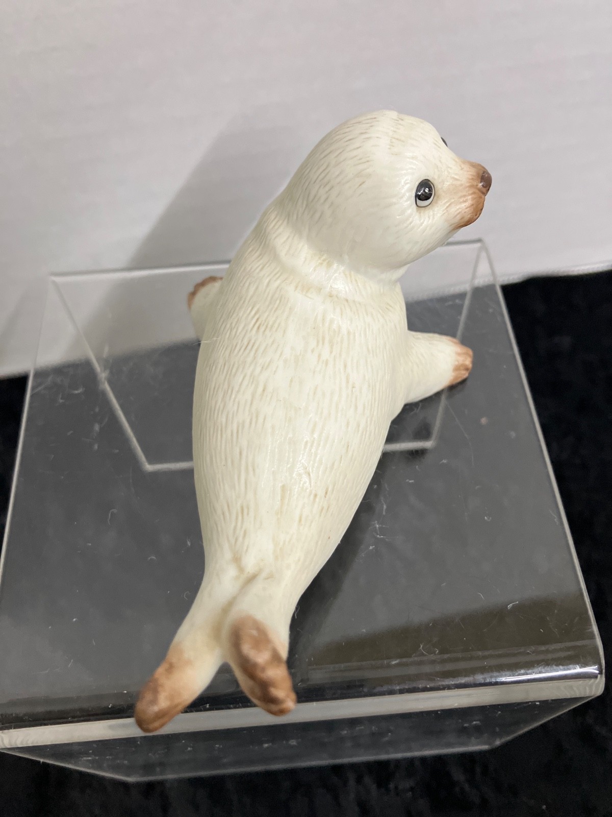 Vintage HOMCO Harp Seal Pup Figurine, Hand-Painted Matte Ceramic, #1439, Taiwan
