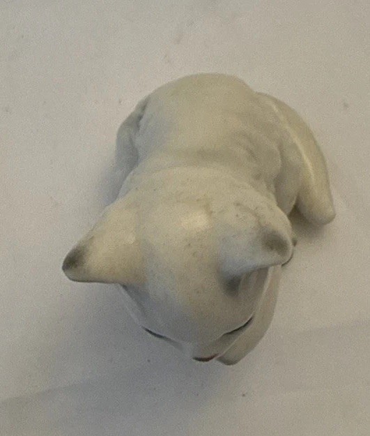 Vintage Lefton White Persian Kitten Figurine H1513 3-1/2 Inch Tall Made In Japan
