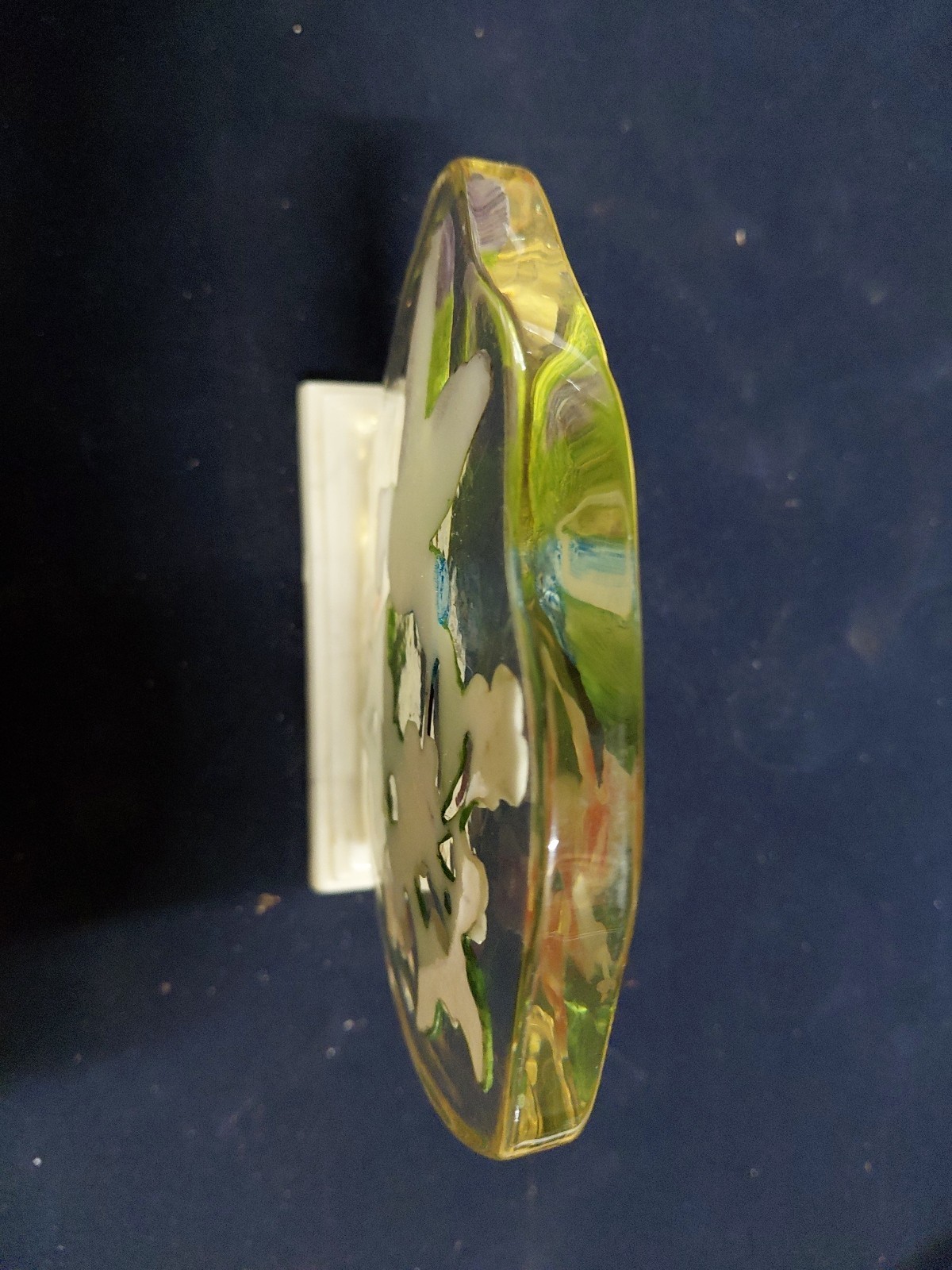 Vintage Lucite Hummingbirds Decor Art Reverse Painted
