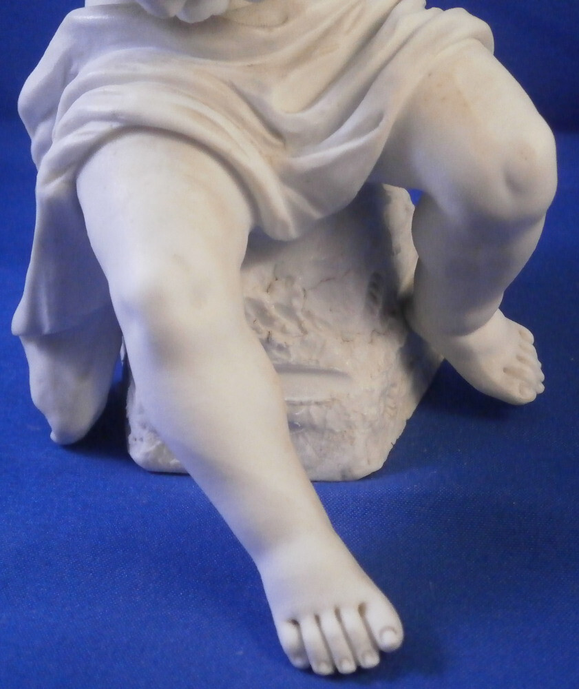 Antique 18thC Sevres Biscuit Porcelain Angel Figurine Figure Porzellan Figur