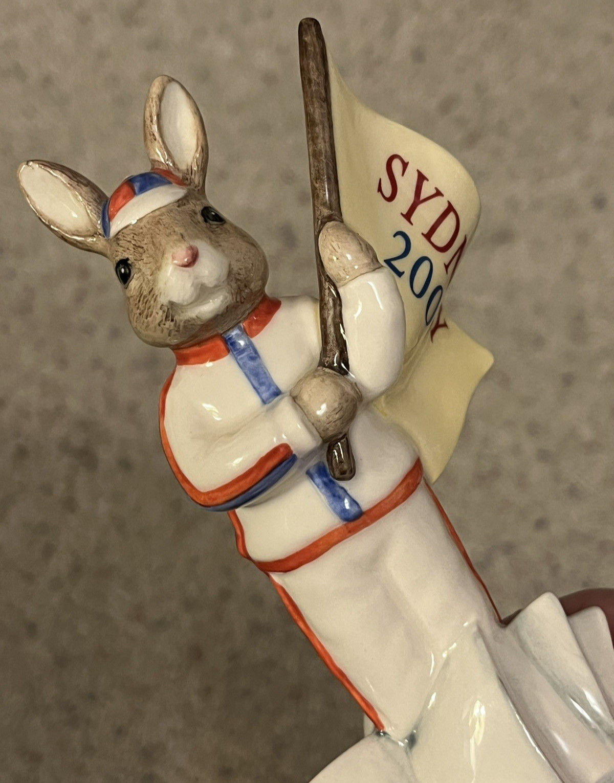 Royal Doulton Bunnykins Figurine DB 216 England Athlete w/ COA LE #737/2500