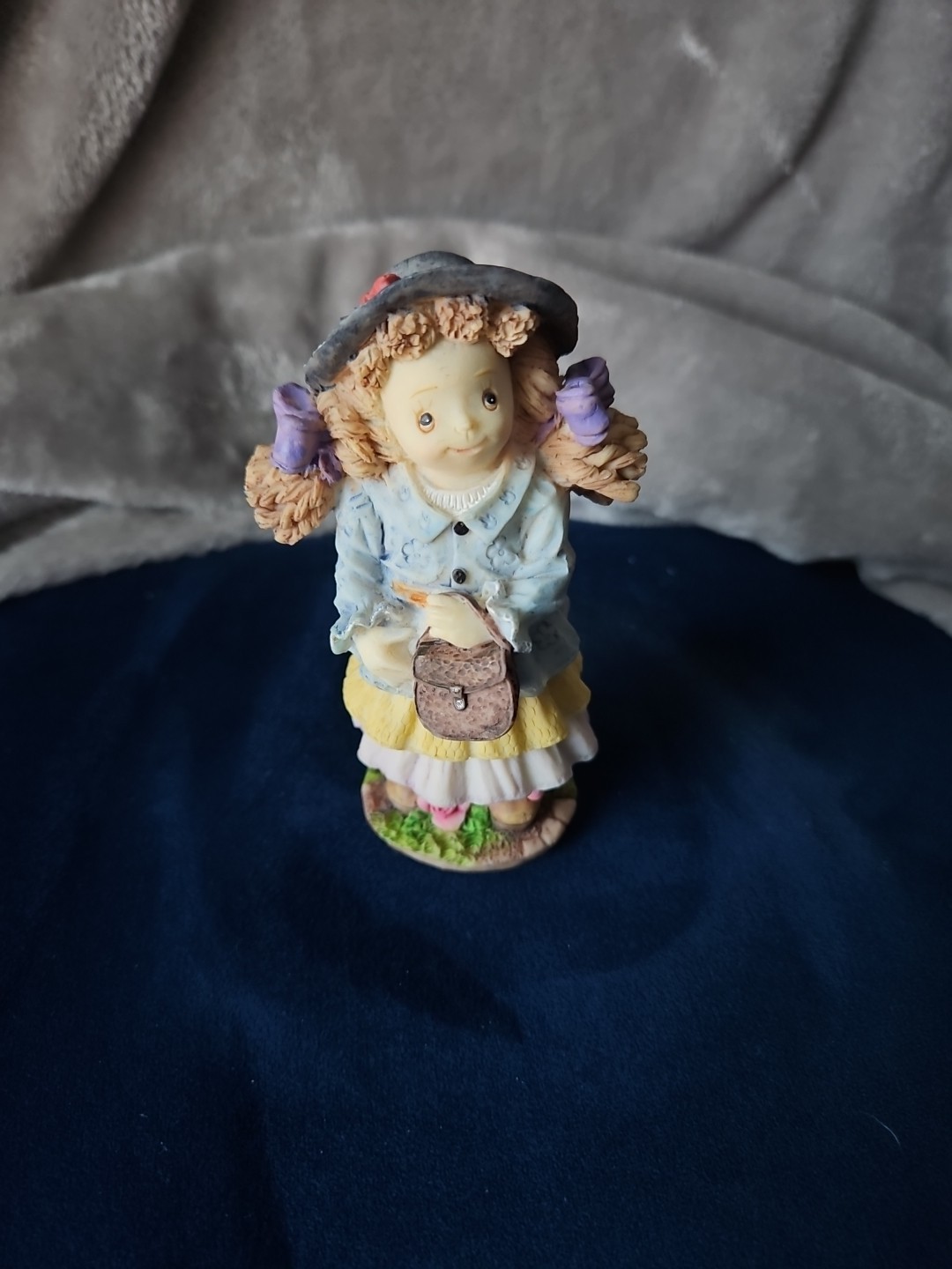Girl With Purse Figurine Good Condition
