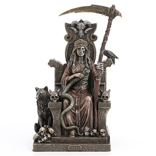 Veronese Design 9″ Tall Hel The Norse Goddess of Helheim Cold Cast Resin Statue