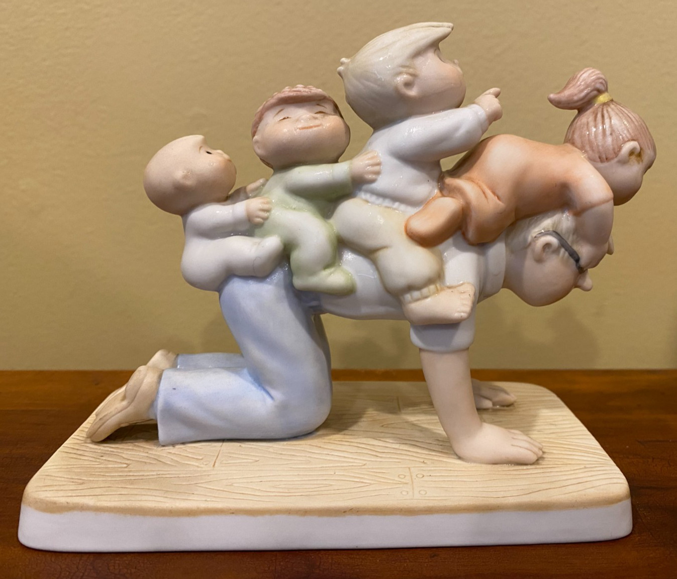 Family Circles BK Keane Giddyap Daddy Figurine Clay In Mind Father FREE SHIPPING