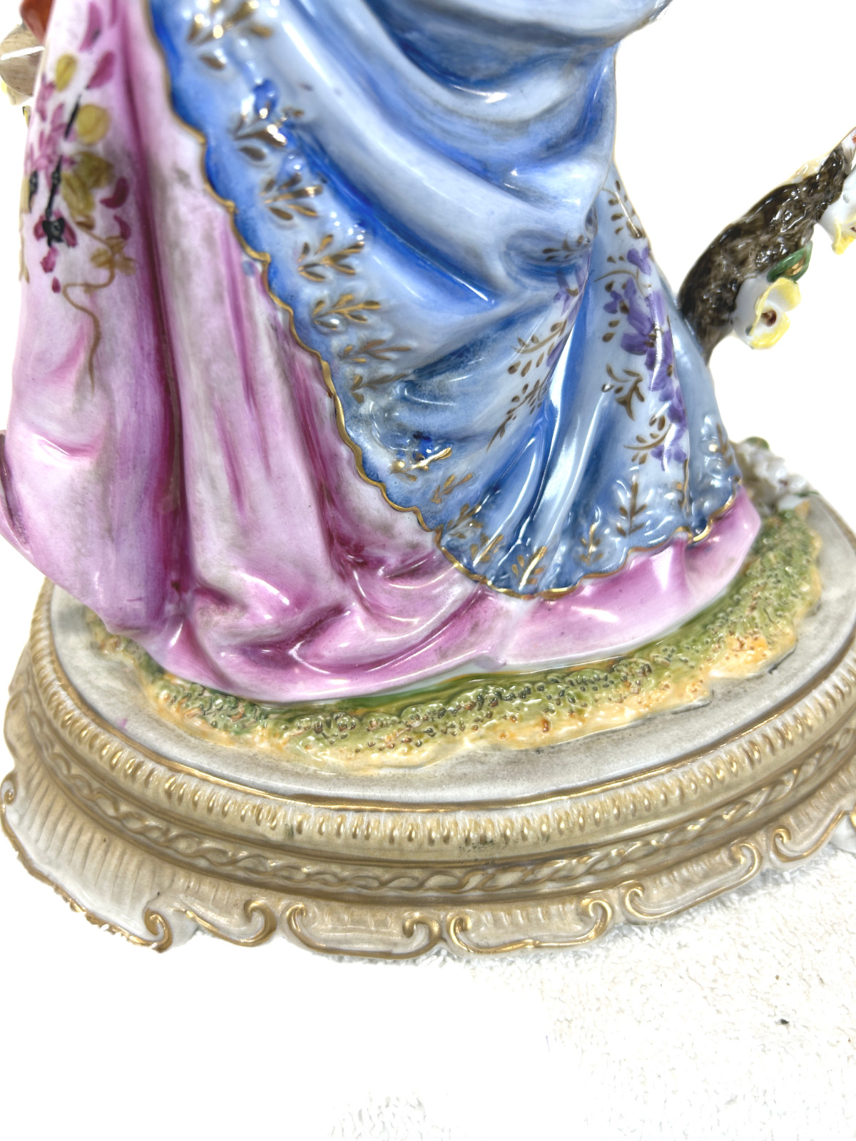 Vintage Carl Scheidig Grafenthal GDR Dresden Style Porcelain Lady Figurine