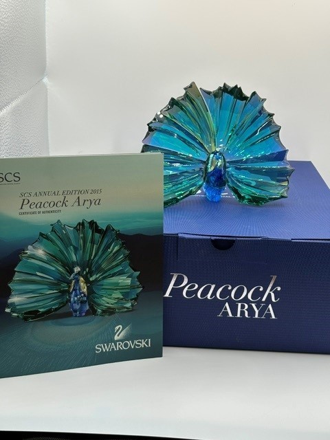 Swarovski SCS 2015 Peacock Arya Annual Edition Retired w/ Box & COA Mint