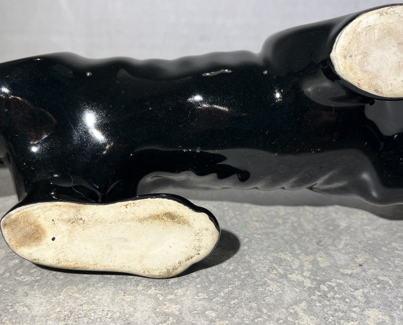 Haeger Mid-Century Black Panther Ceramic Planter 15in Good Condition! -820