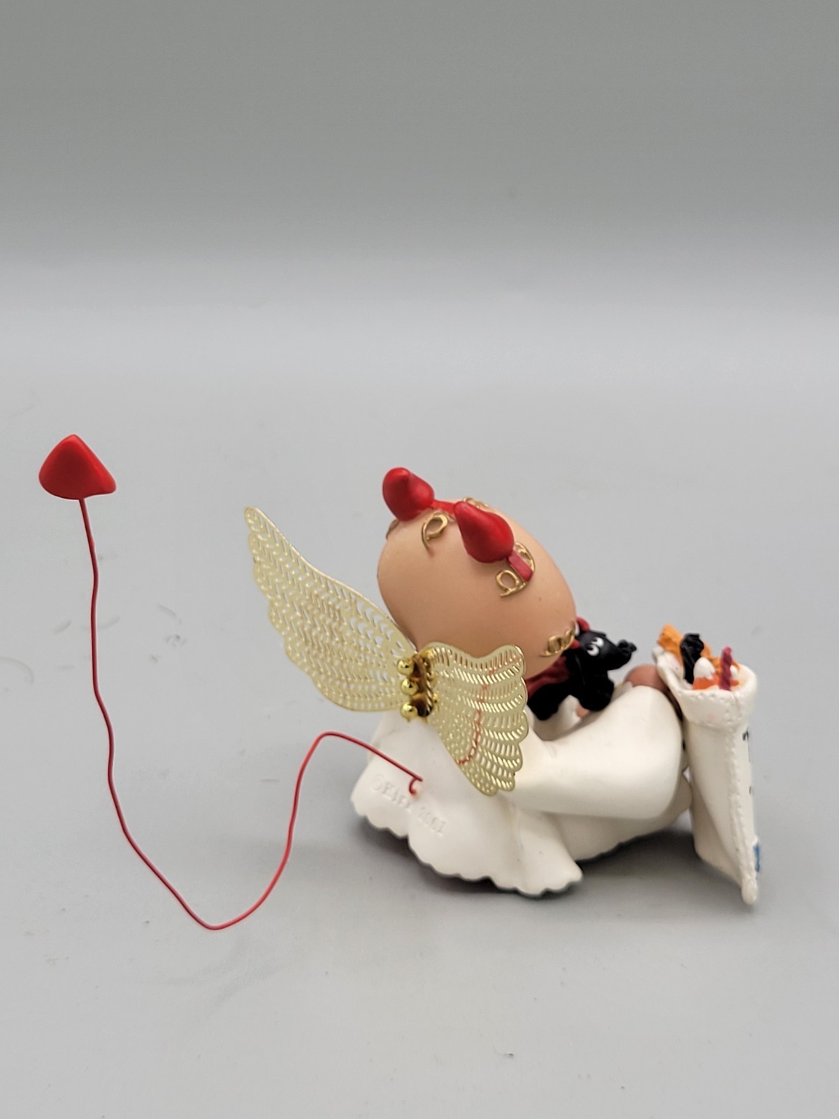 Vintage 2001 Angel Cheeks Halloween Devil Dog Candy Russ Kirk Critters