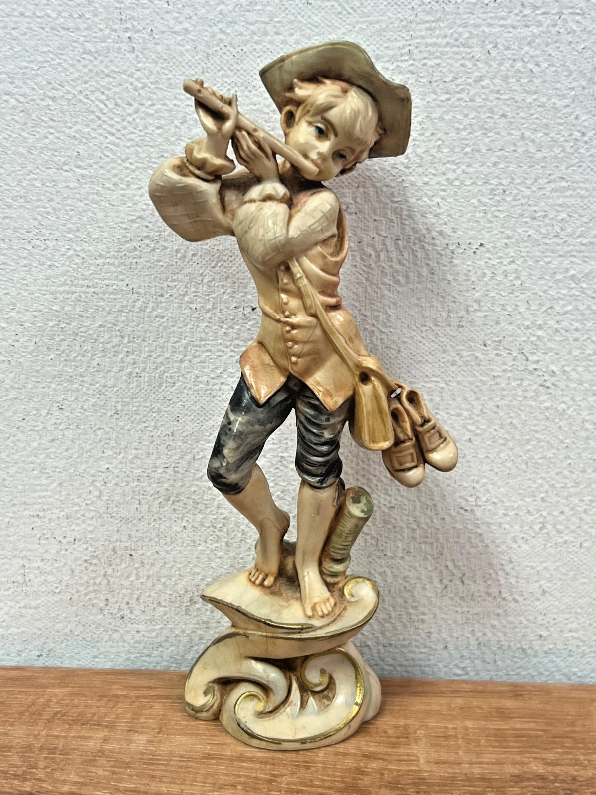 Fontanini Boy with Flute 279 Spider Mark 6″ Inch VTG Collectible Figurine