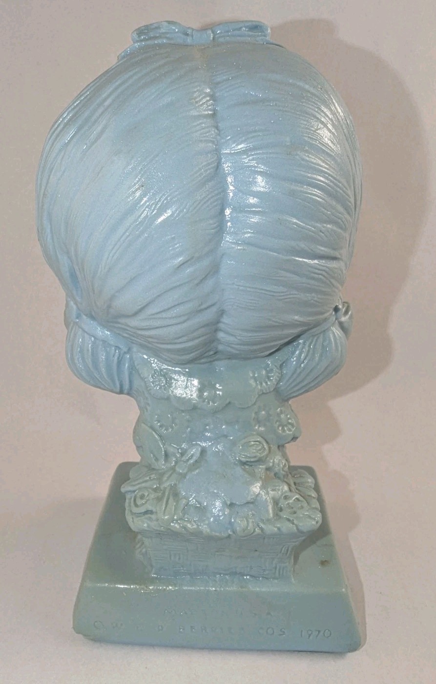 Love is… Figurine 1970 Blue Girl W & R Berries Cos. I Love You This Much USA