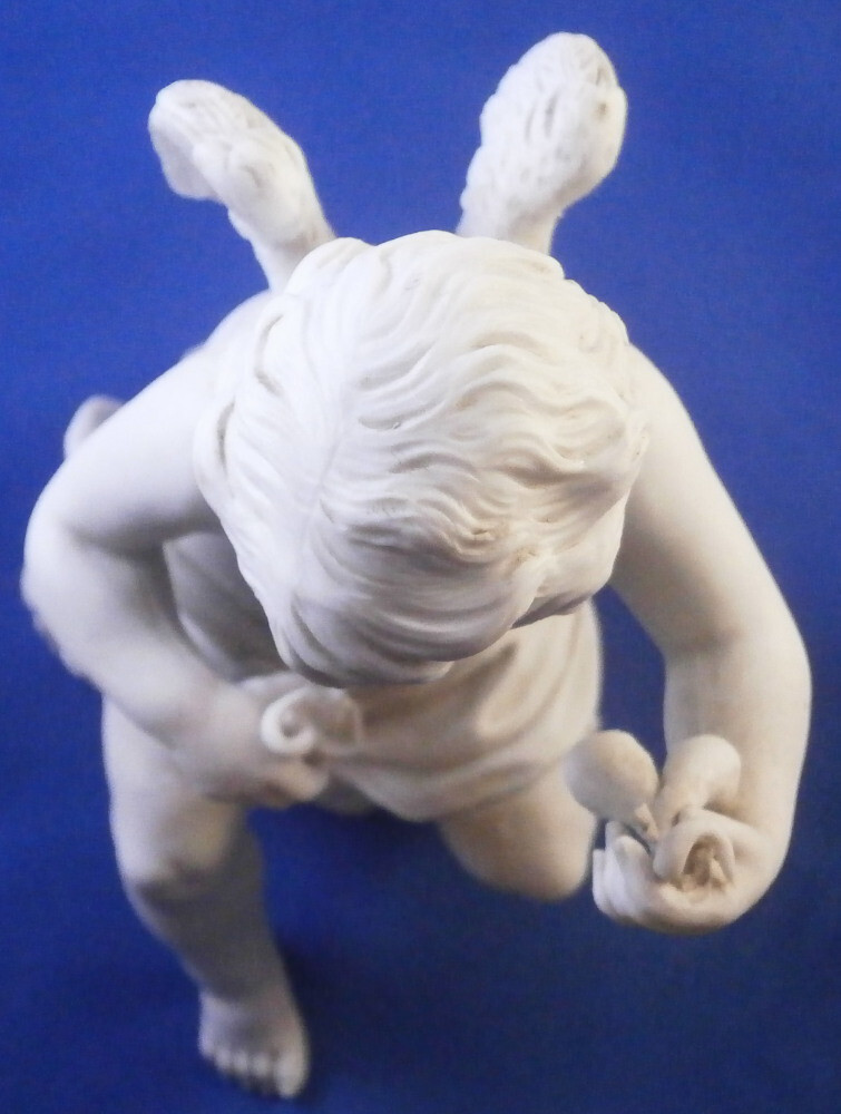 Antique 18thC Sevres Biscuit Porcelain Angel Figurine Figure Porzellan Figur