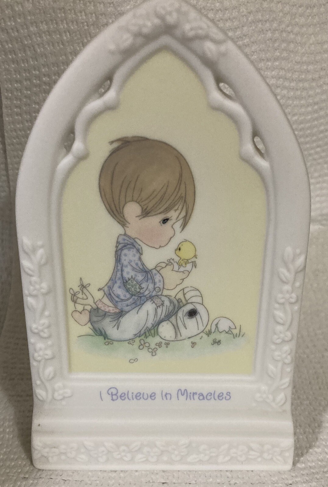 Precious Moments Inspirational Plaque 1999 “I Believe in Miracles” #133469