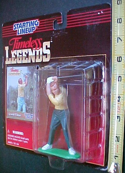 Brass Golfer Removable Club Statue Starting Lineup Arnold Palmer w/card