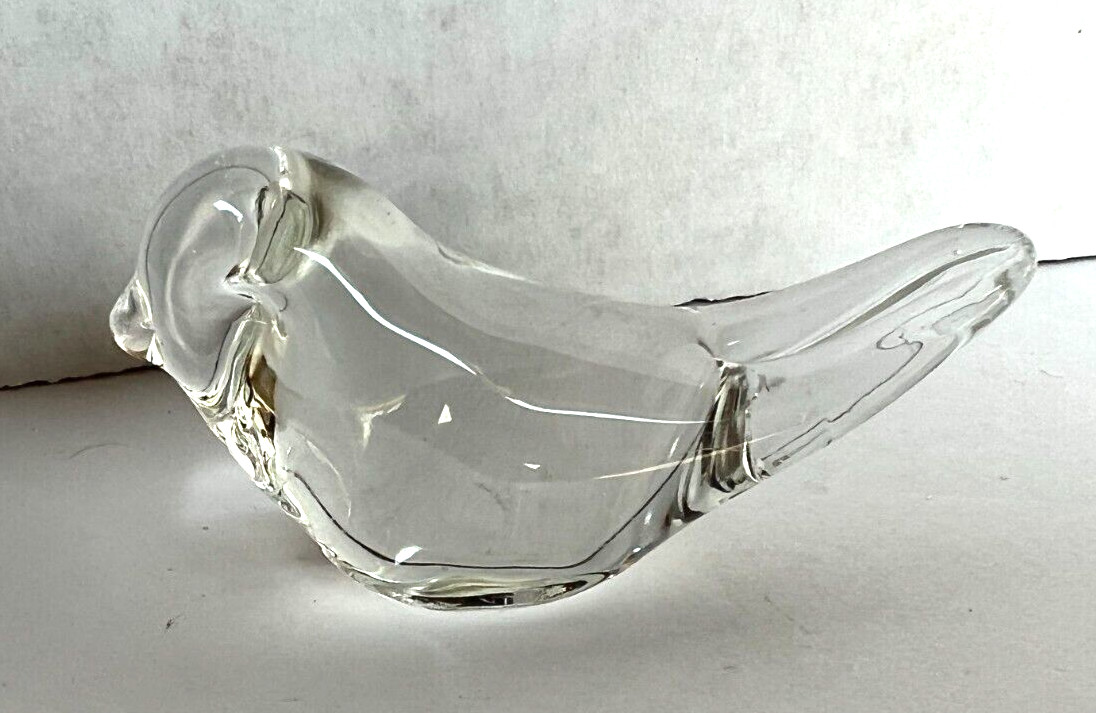 Gift Craft “Little Bird of Positivity” 2 1/2″ x 1 1/2″ Clear Glass Bird Figurine