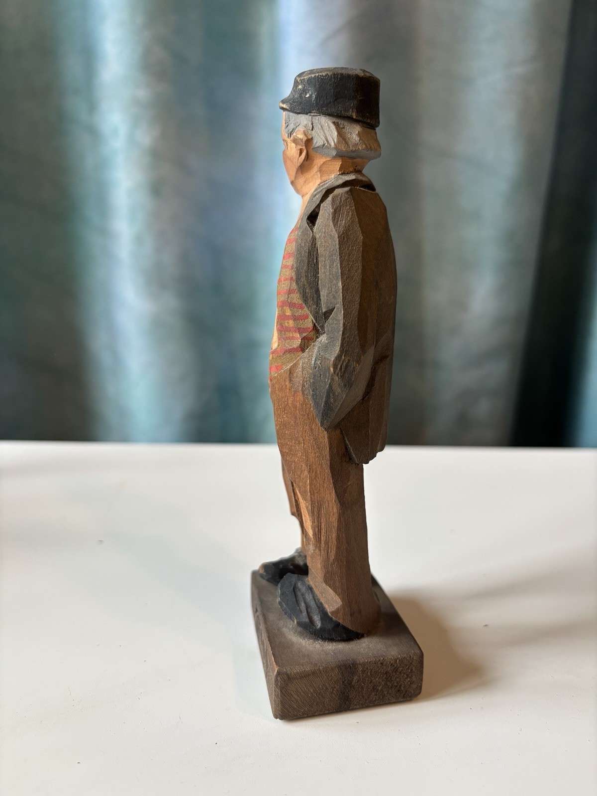 Vintage Carl Johan Trygg Hand Carved Sculpture Beautiful Details 6 in