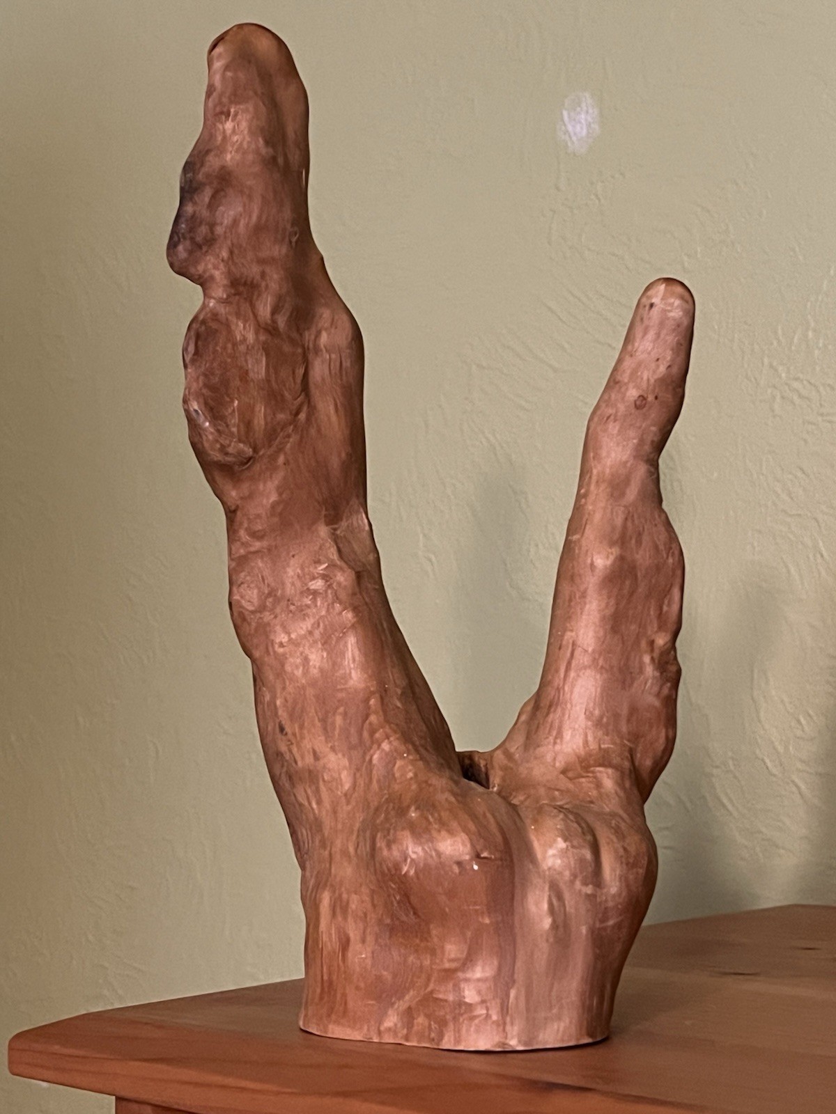 Vintage Natural Cypress Knee Wood Sculptures Set of 3 – Rustic Folk Art Decor