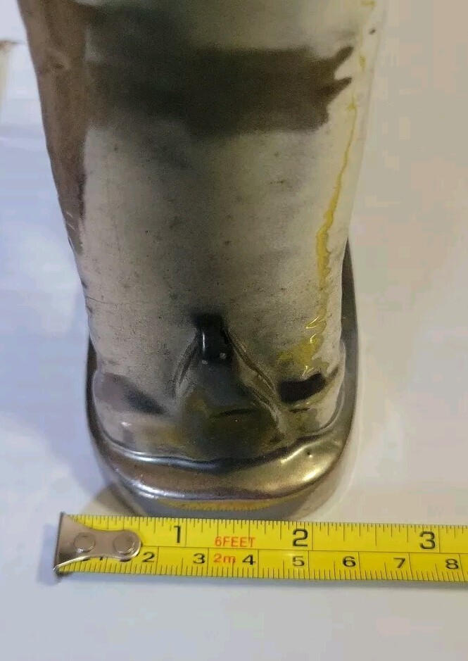 VTG RARE HTF Silver & Gold Tone 12 1/2 Inch Tall Ceramic Horse Stunning