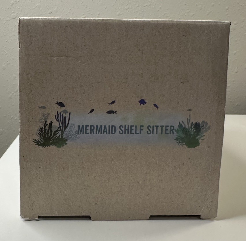 Cracker Barrel Mermaid Shelf Sitter Figurine, Painted Resin, Boxed, Multicolor
