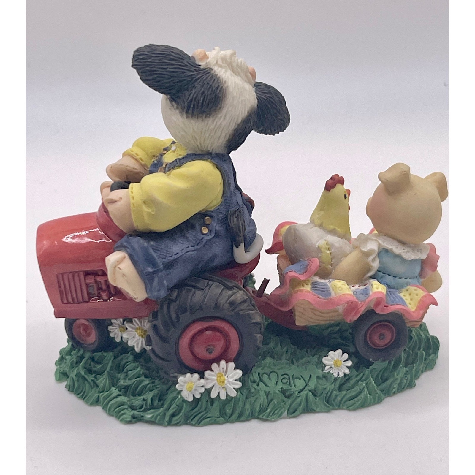 Mary’s Moo Moos “Friends Will Never Steer You Wrong” Cow Tractor Figurine 319376