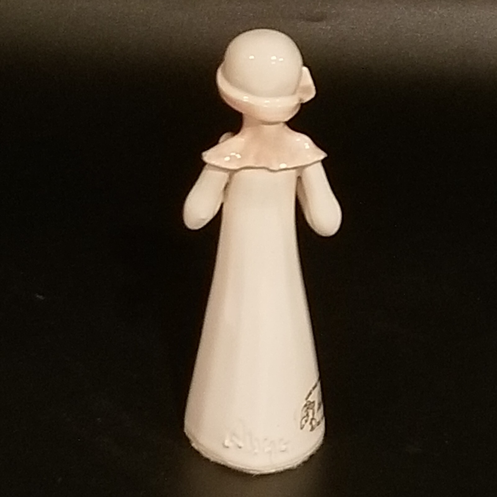 Louise Auger Handmade Faceless Figurine, 5 1/2 Inches Tall Signed