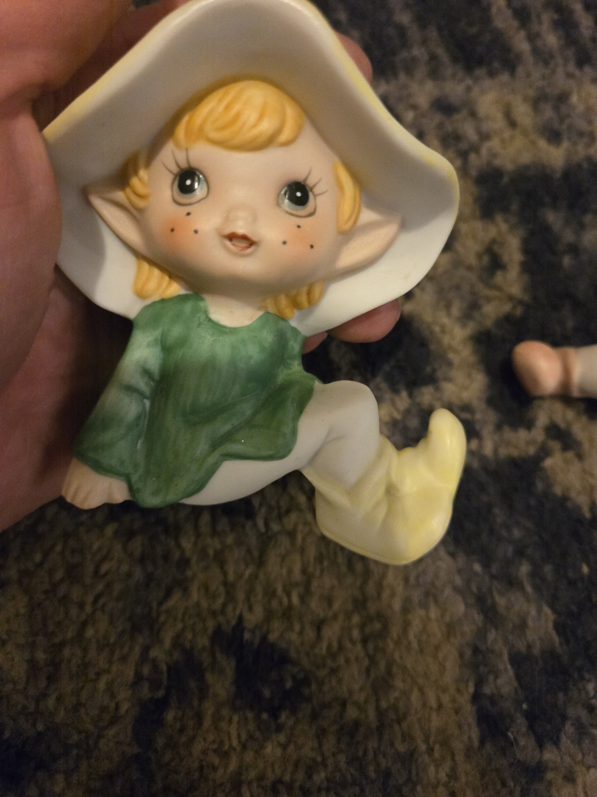 Homco Pixie Elf Elves Set of 3 Figurines Porcelain Vintage #5213