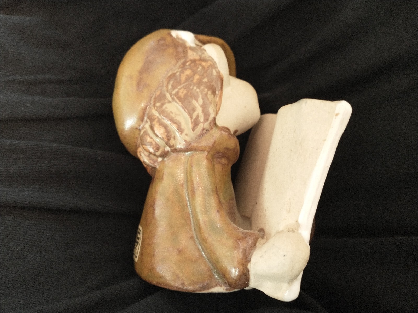 Vintage Stoneware Boy Reading ABC Book UCTCI Japan Nice!!!