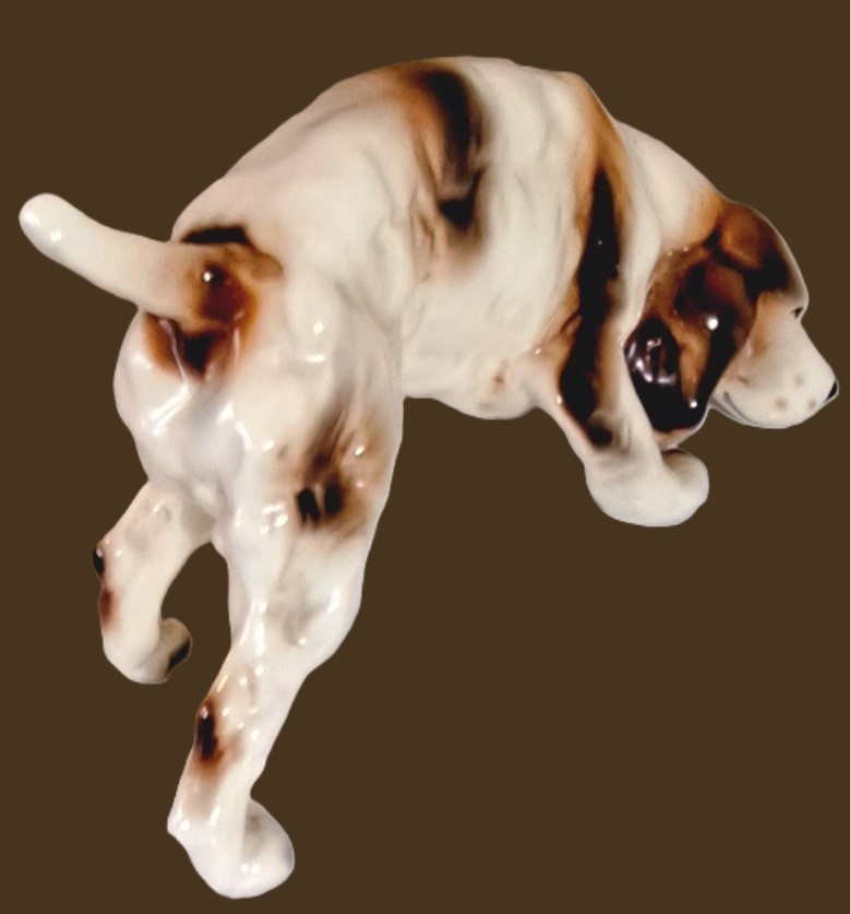 Vtg Cocker Spaniel Porcelain Figurine