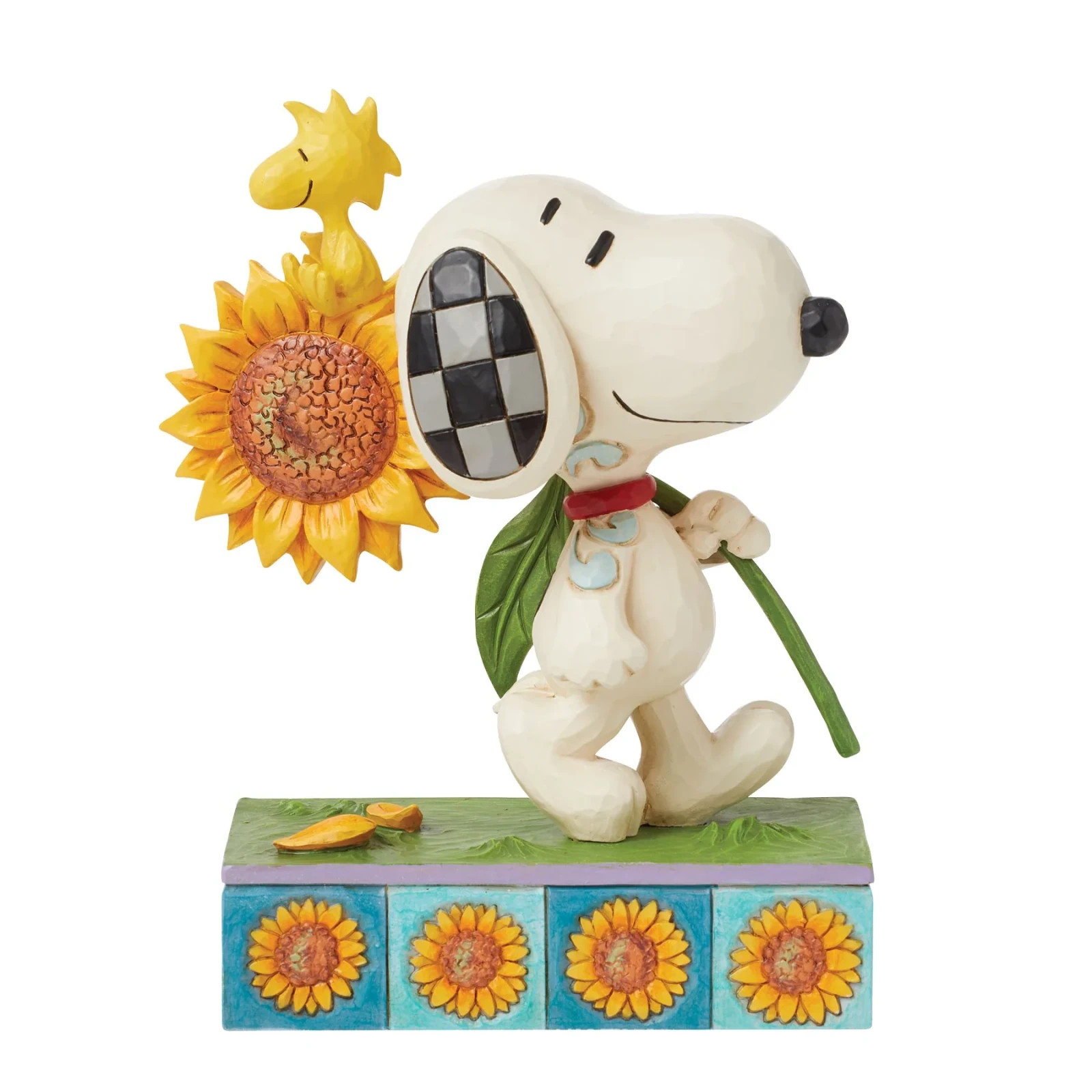 Jim Shore Peanuts SNOOPY AND WOODSTOCK WITH SUNFLOWER-SUNSATIONAL FRIEND 6016281