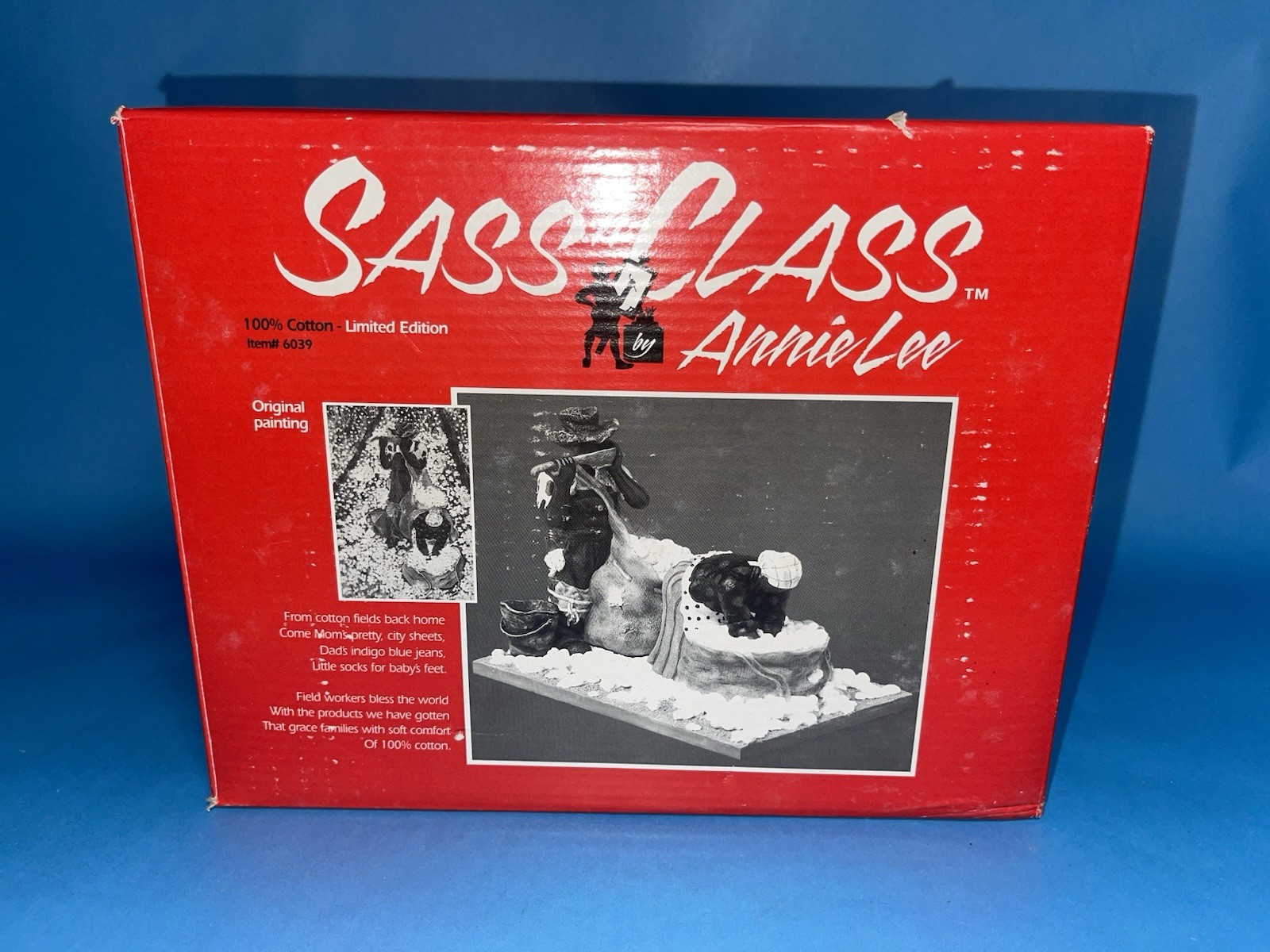 Annie Lee Sass ’n Class 100% Cotton Figurine 2001 Limited Ed w/ Box Tag African
