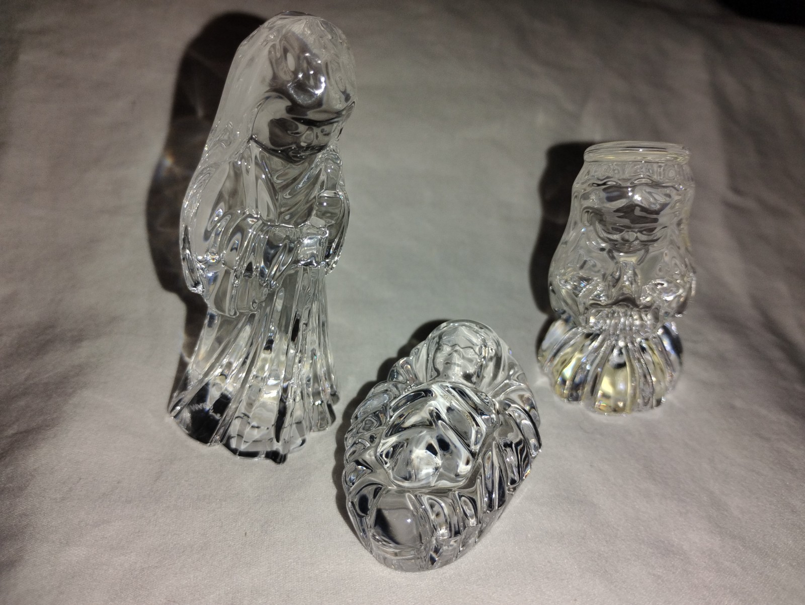 Marquis by Waterford Nativity Holy Family Set of 3 In Original Box W/ Free Ship