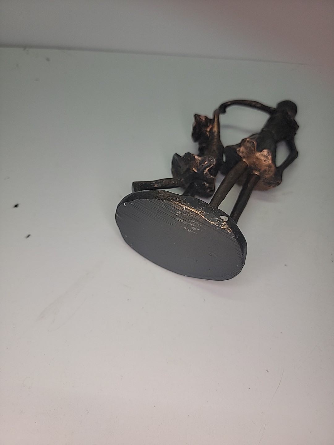 Mother Daughter Dancing Figurine, Polyresin Bronze Tinted Finish. Nice Gift