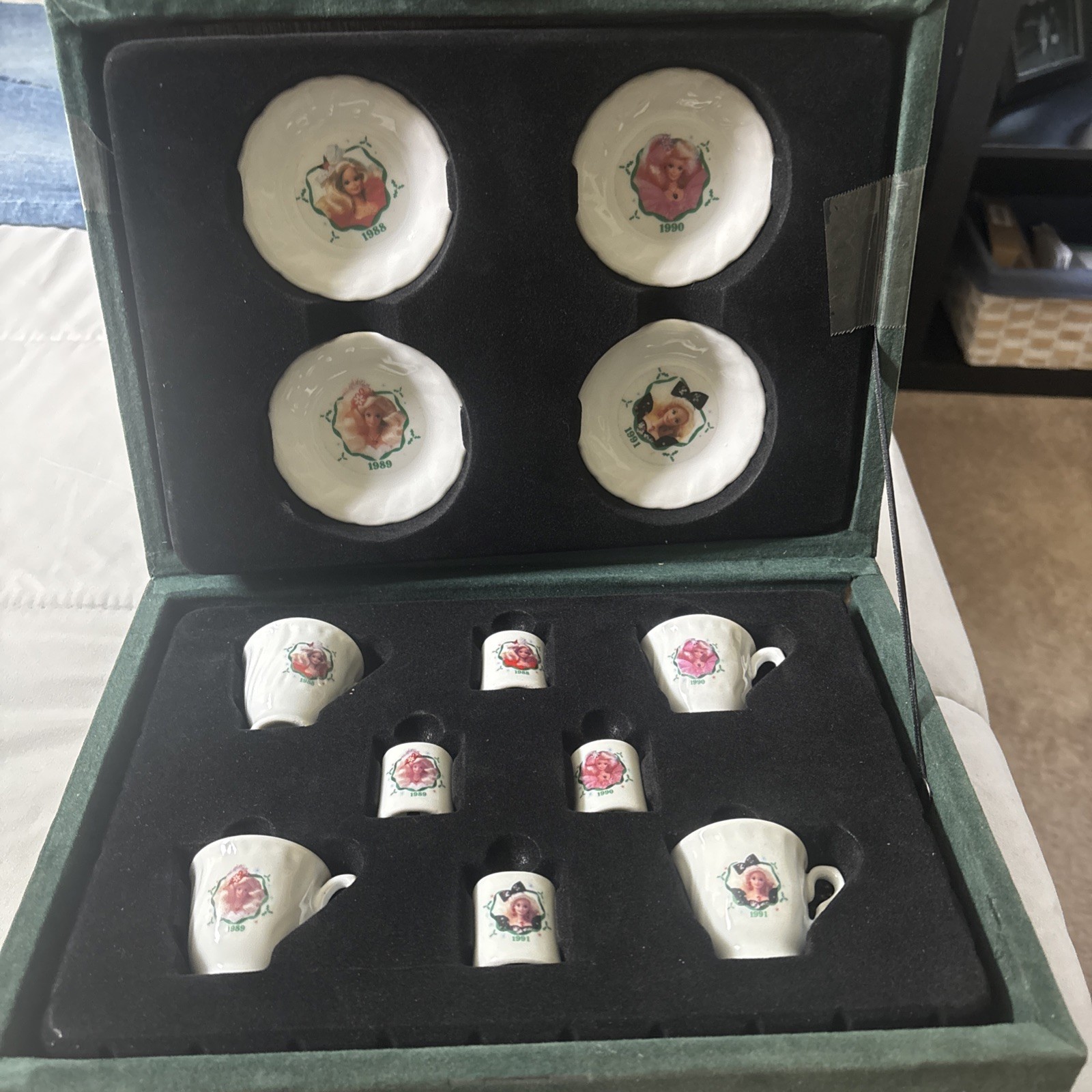 Vintage Chilton Toys Porcelain Barbie Tea Set Doll Play 1980s And 90s Rare