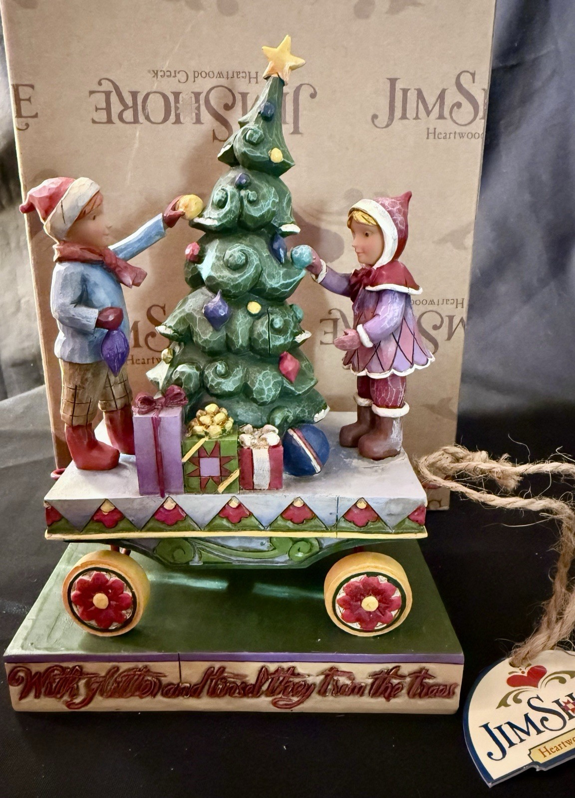 Jim Shore “On Track With All The Trimmings” Kids Christmas Train Car #4011074