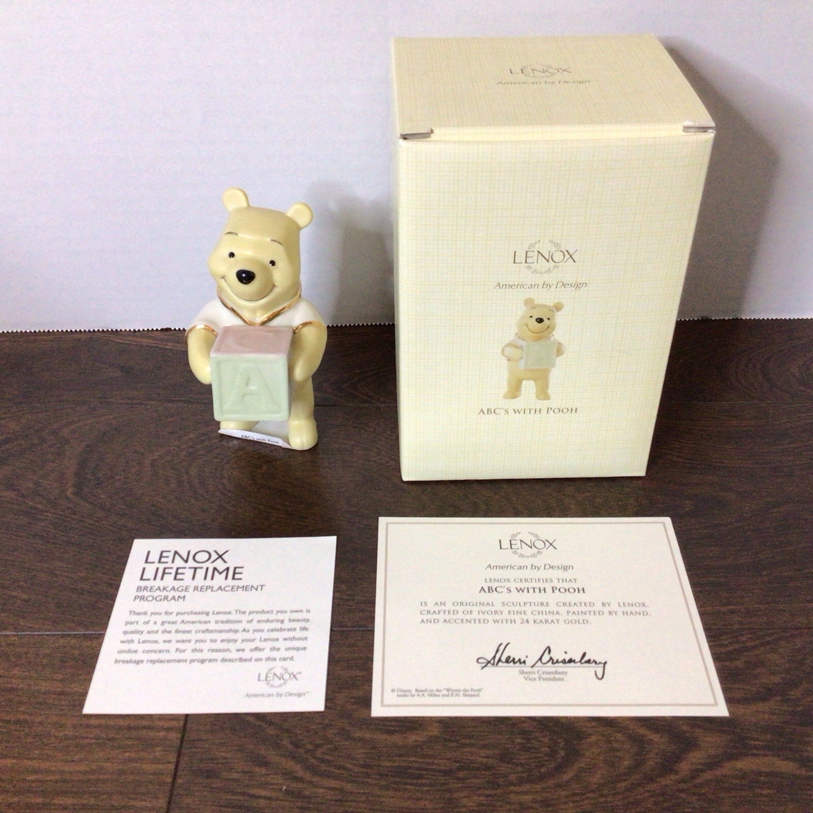 Lenox Disney ABC’s With Pooh Figurine SKU #819203 Winnie The Pooh
