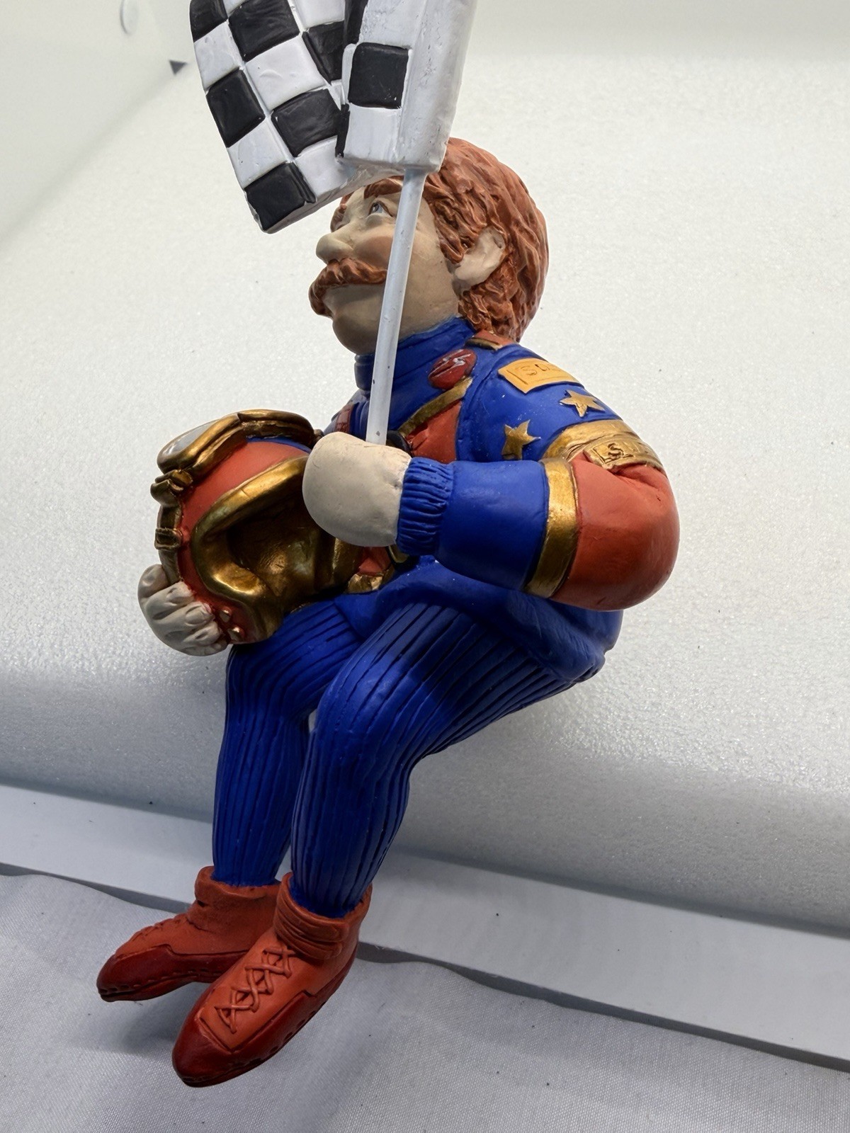 Keeper Of The Checkered Flag Figurine Shenandoah Designs #1435 Shelf Sitter